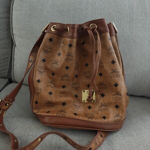 MCM Brown Bucket Bag